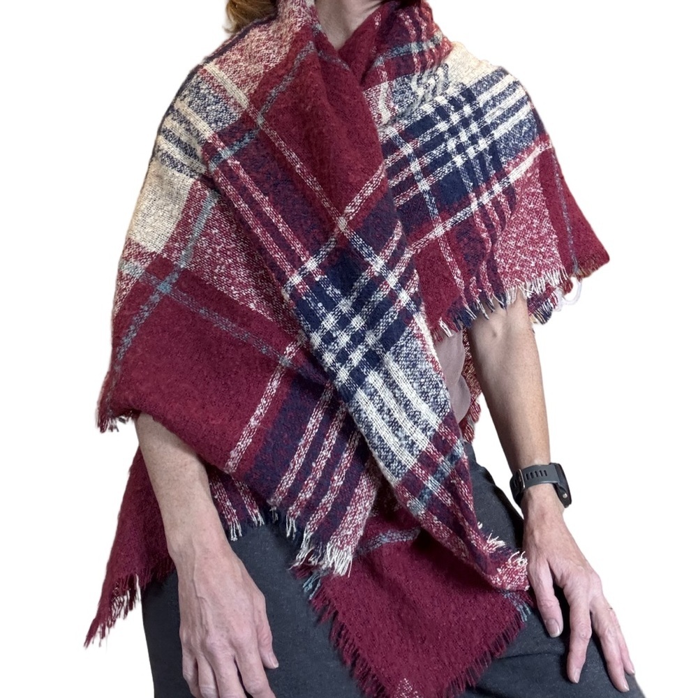 QUAGGA Plaid Blanket Scarf / Wrap